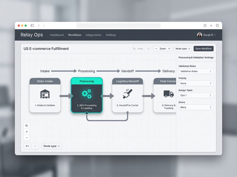 Workflow automation canvas